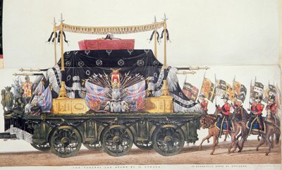 ウェリントン公爵の葬儀車、1853年 作： George Augustus Sala